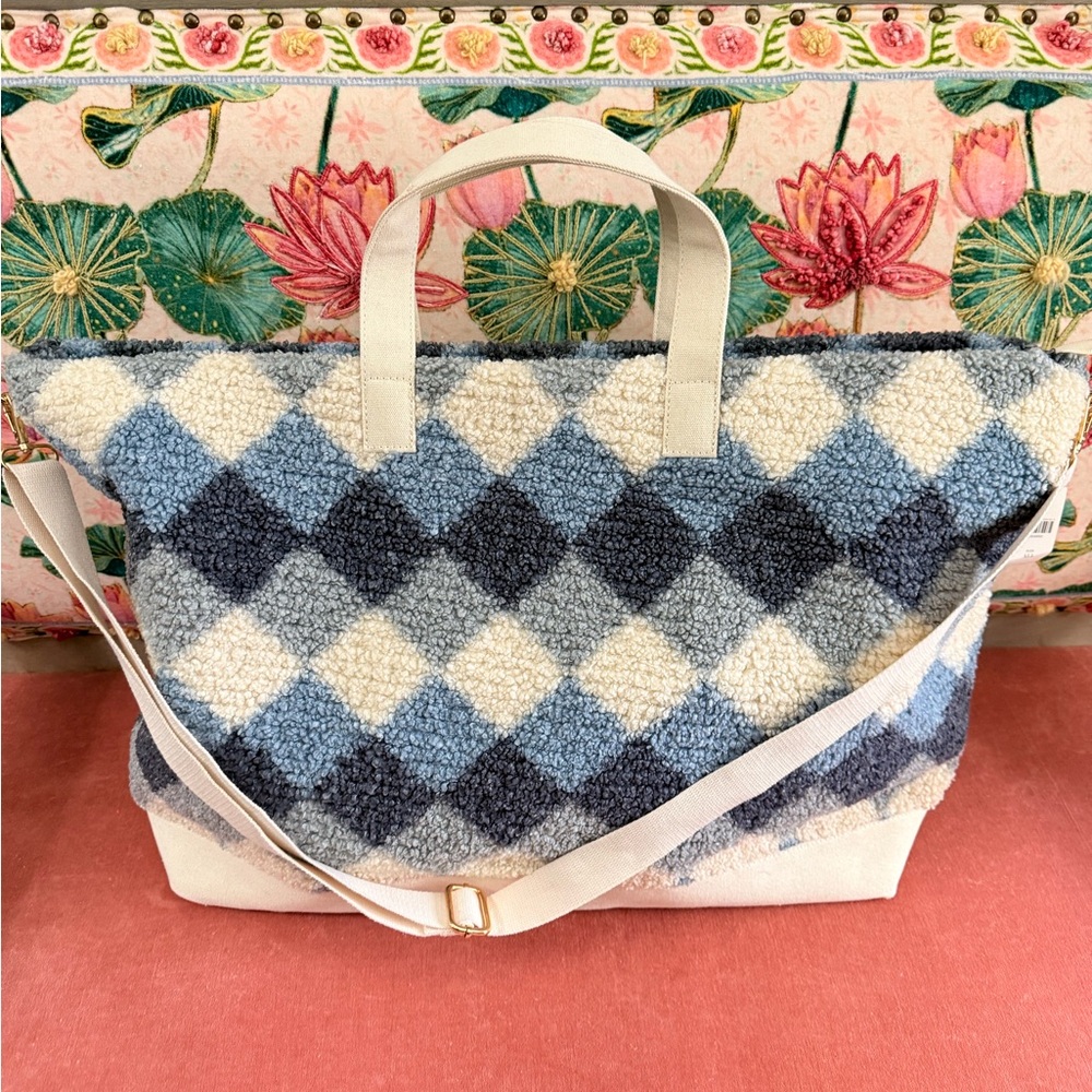 Anthropologie Alpine Sherpa Weekender Bag